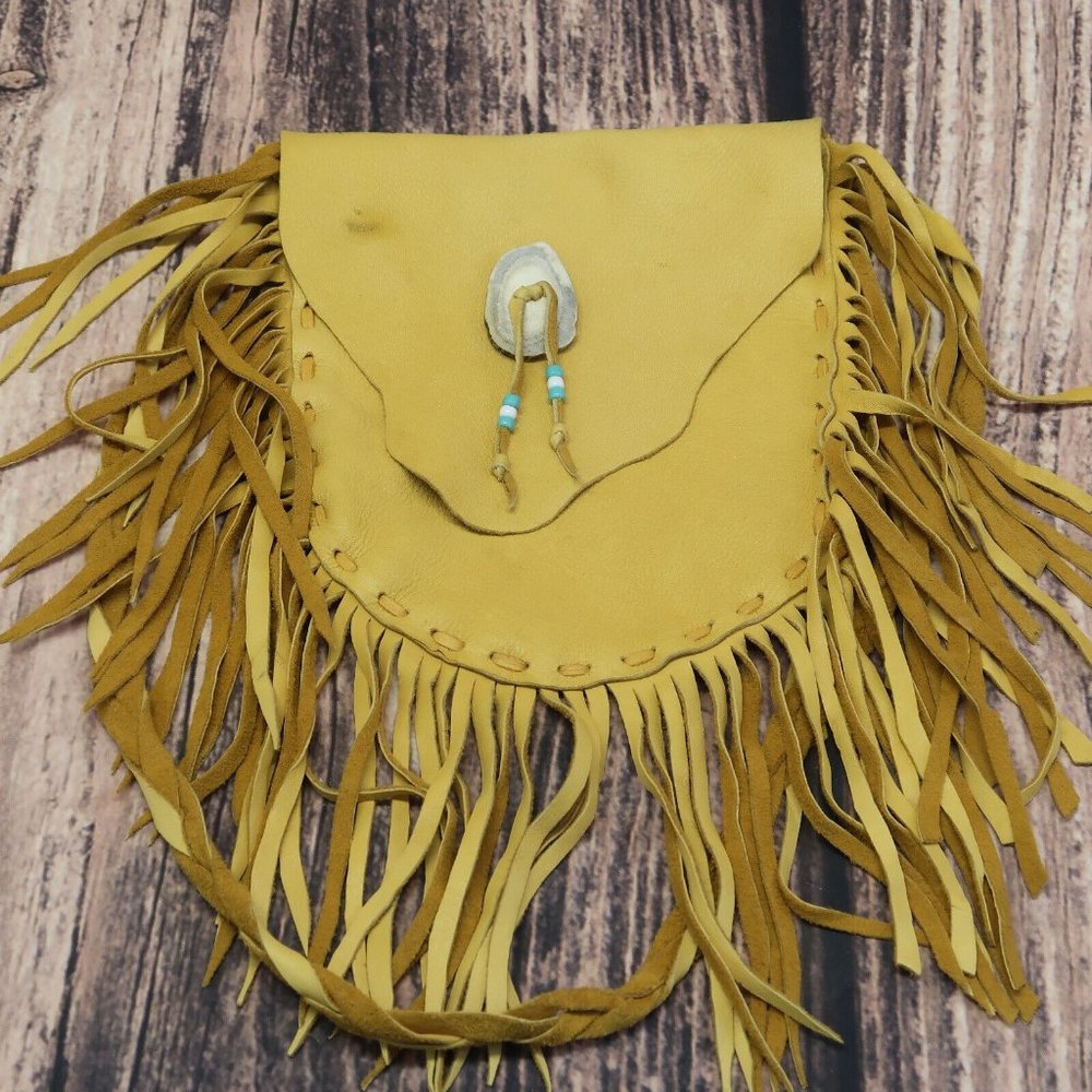 Western Fringe Conchos Handbag Concealed Carry Purse Women Yellow Wallets